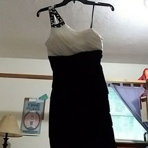 Black and White Homecoming dress